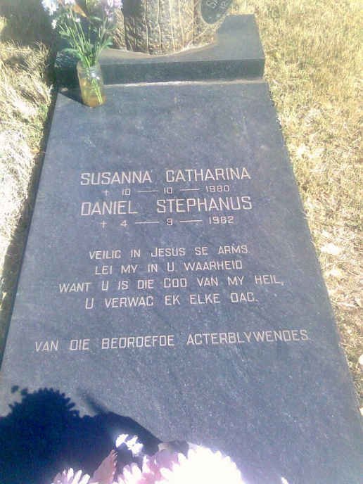MALAN Daniel Stephanus -1982 &amp; Susanna Catharina -1980