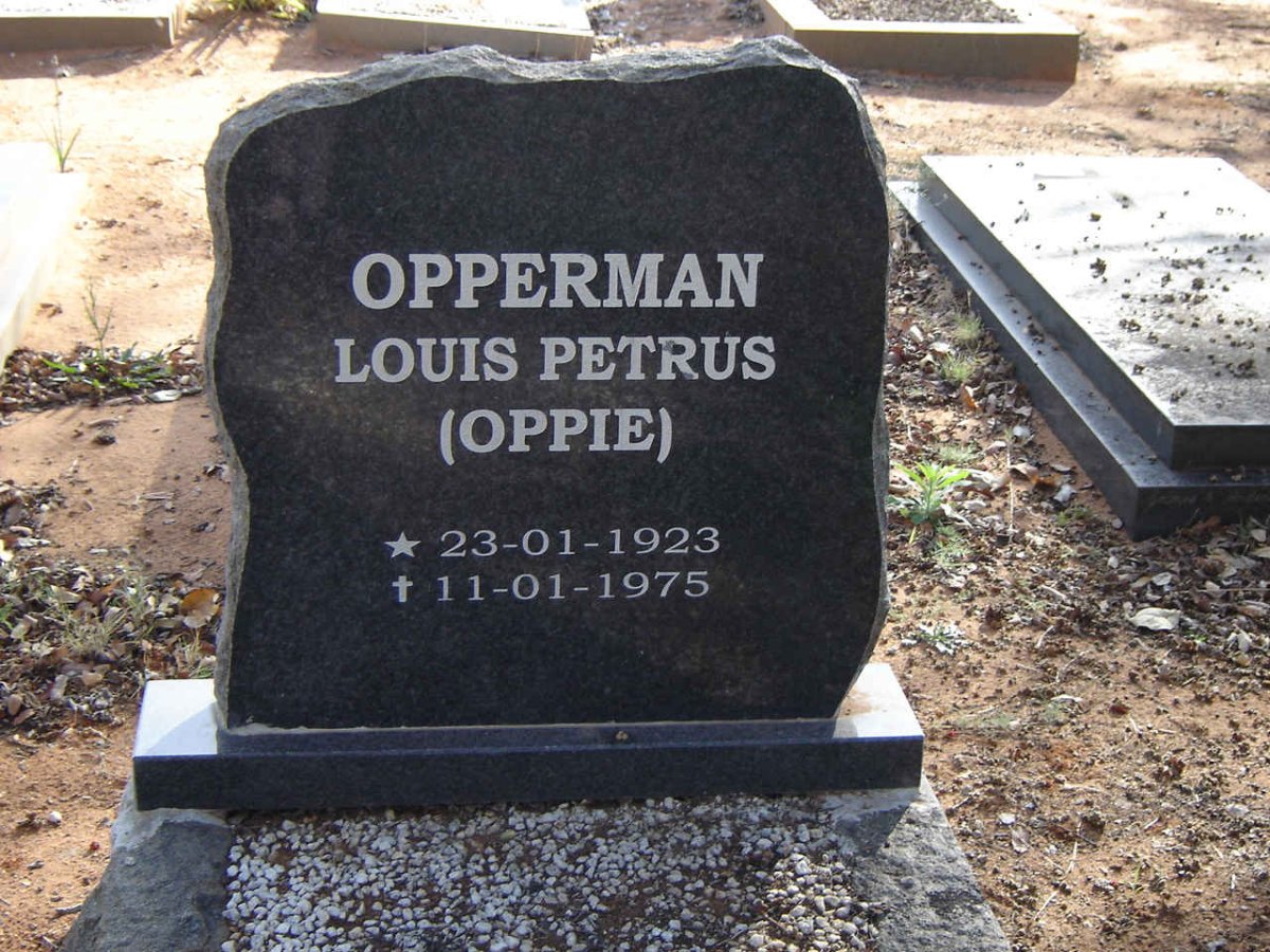 OPPERMAN Louis Petrus 1923-1975