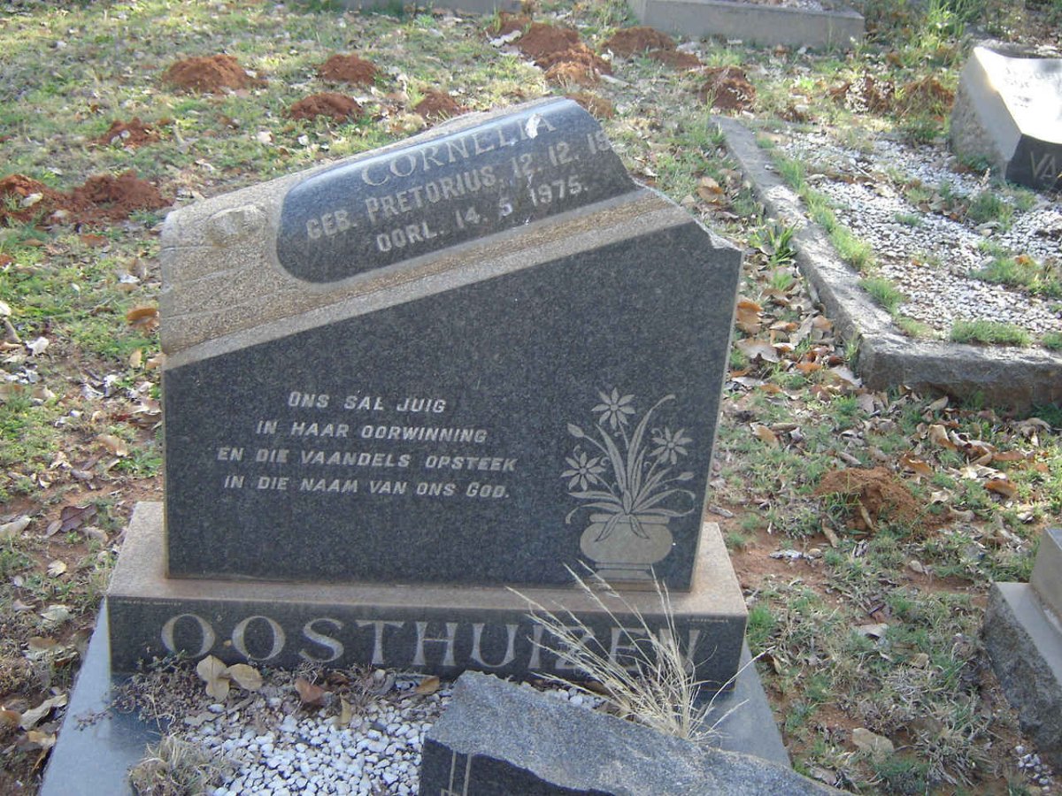 OOSTHUIZEN Cornelia nee PRETORIUS 19??-1975
