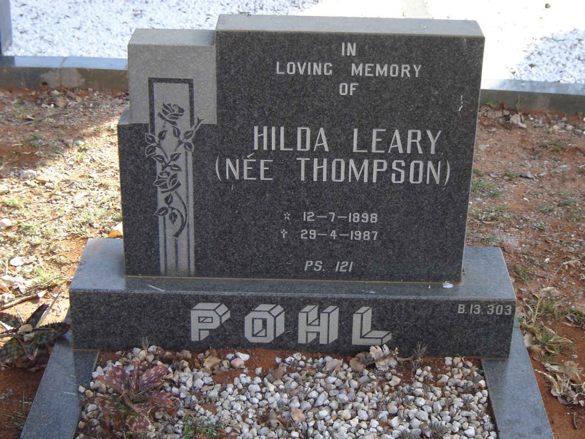POHL Hilda Leary nee THOMPSON 1898-1987