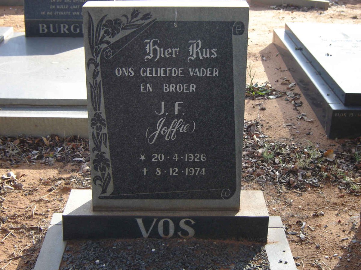 VOS  J.F. 1926-1974