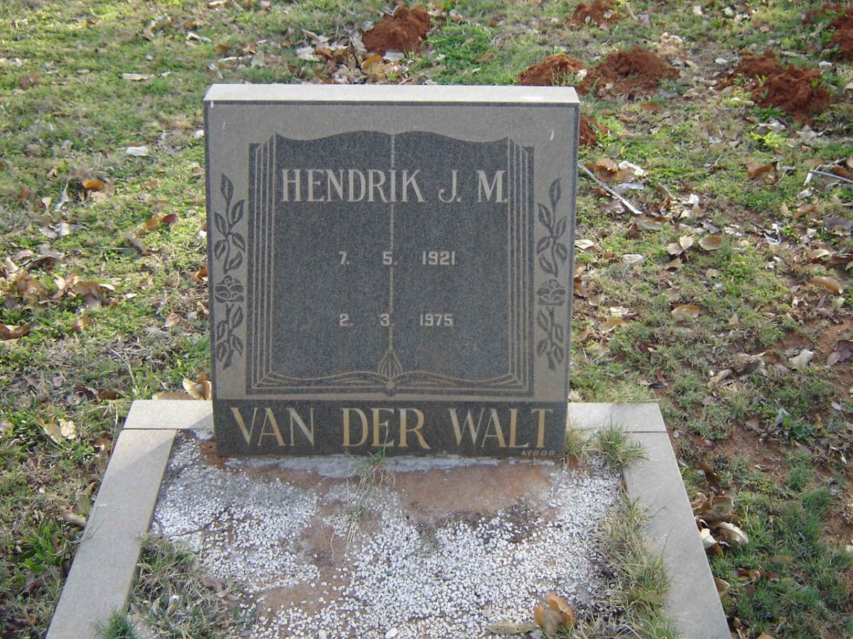 WALT Hendrik, van der 1921-1975