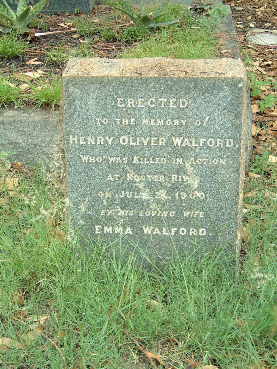WALFORD Henry Oliver -1900