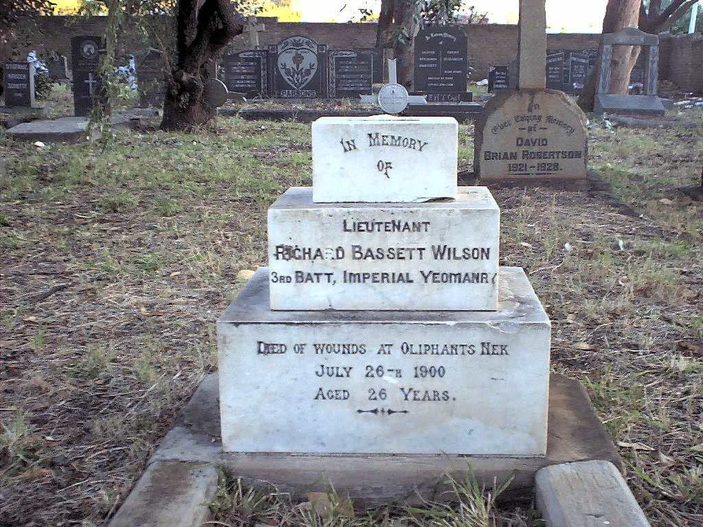 WILSON Richard Bassett -1900