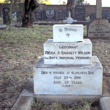 WILSON Richard Bassett -1900