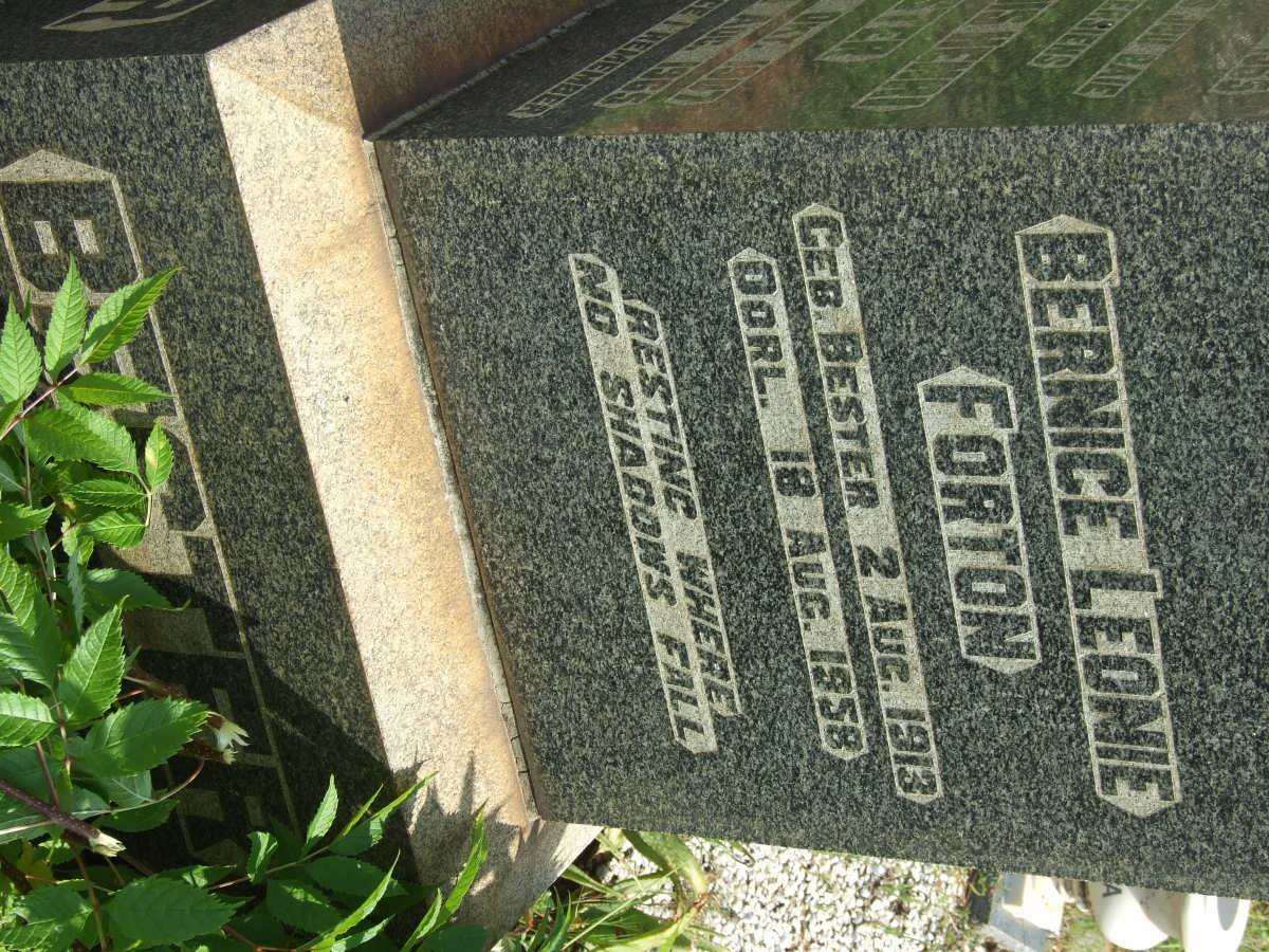 BESTER Bernice Leonie Forton BESTER 1913-1958
