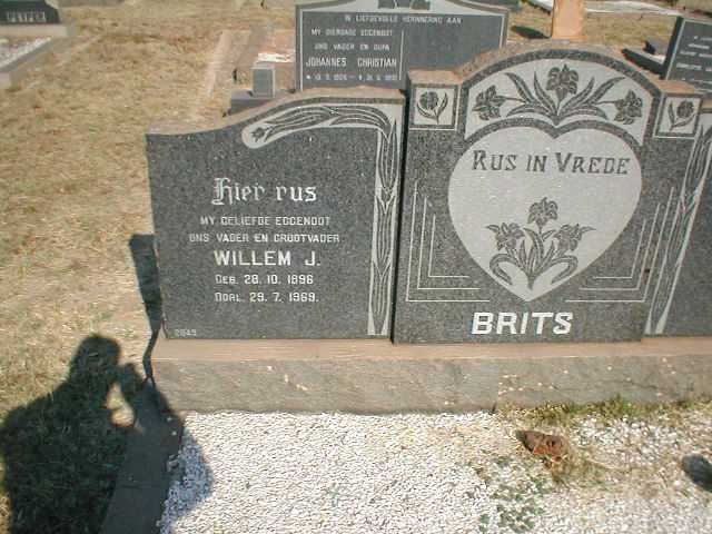 BRITS Willem J. 1896-1969