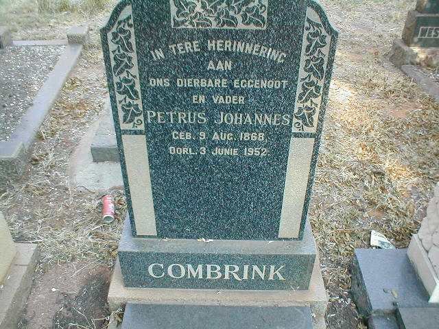 COMBRINK Petrus Johannes 1868-1952