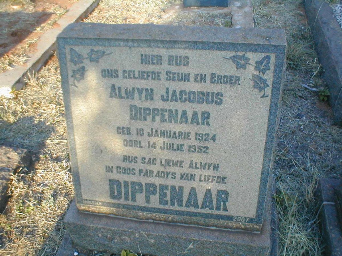 DIPPENAAR Alwyn Jacobus 1924-1952