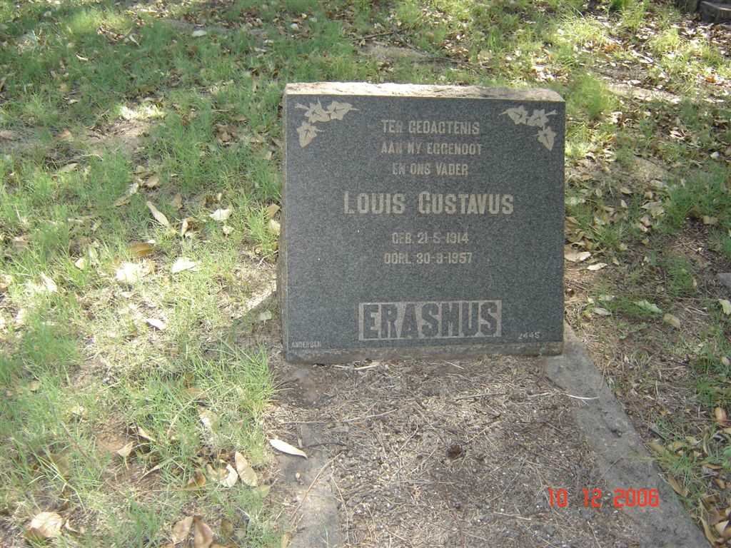 ERASMUS Louis Gustavus 1914-1957