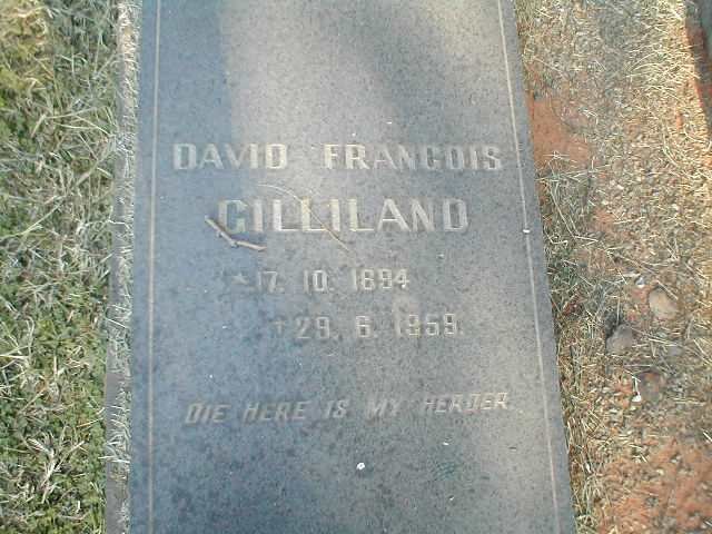 GILLILAND David Francois 1894-1959