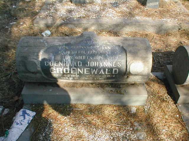 GROENEWALD Coenraad Johannes 1894-1978