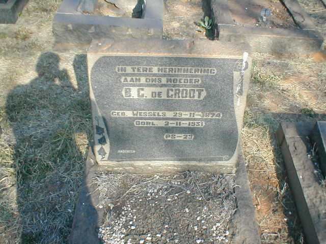 GROOT B.C., de nee WESSELS 1874-1931