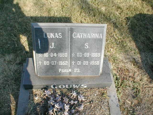 GOUWS Lukas J. 1880-1952 &amp; Catharina 1889-1958