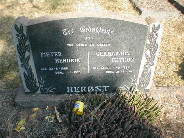 HERBST Pieter Hendrik 1896-1973 &amp; Gerhardus Petrus SMITH 1895-1962