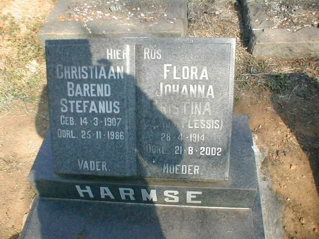 HARMSE Christiaan Barend Stefanus 1907-1986 &amp; Flora Johanna Christina DU PLESSIS 1914-2002