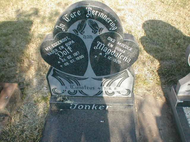 JONKER Dolf 1917-1990 &amp; Magdalena 1922-?