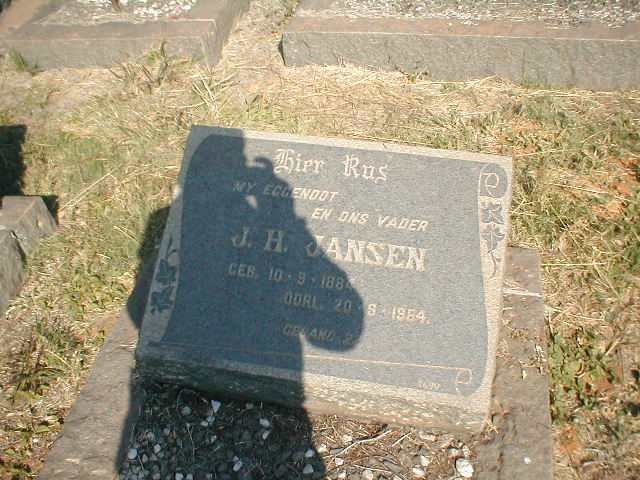 JANSEN J.H. 1884-1964