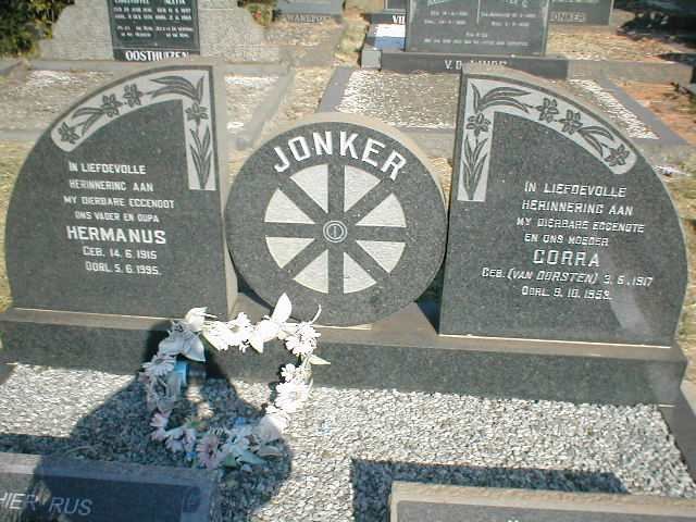 JONKER Hermanus 1915-1995 &amp; Corra VAN DORSTEN 1917-1953