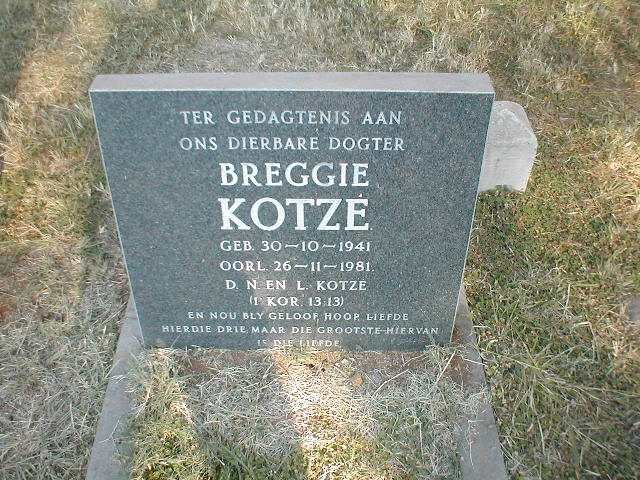 KOTZE Breggie 1941-1982