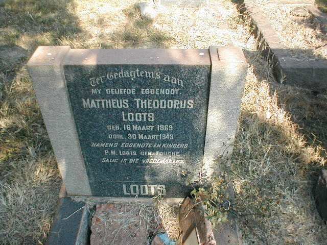 LOOTS Mattheus Theodorus 1869-1943