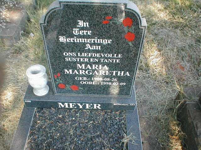 MEYER Maria Margaretha 1908-1998