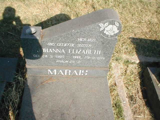 MARAIS Johanna Elizabeth 1905-1976