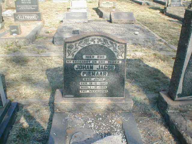 PIENAAR Johan Jacob 1883-1931