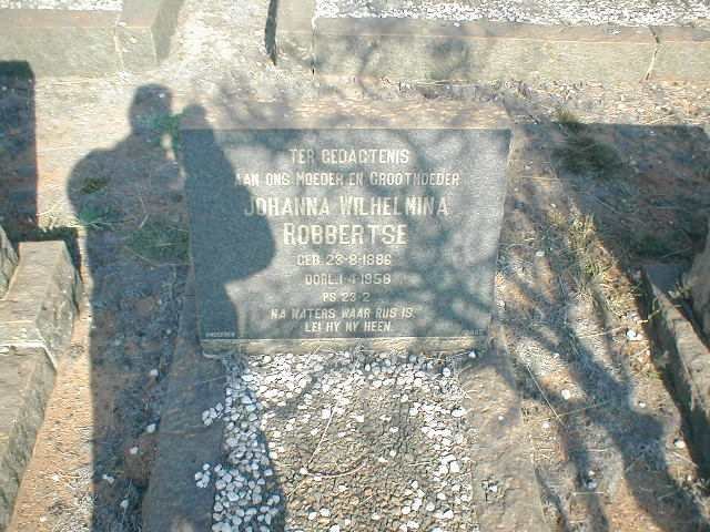 ROBBERTSE Johanna Wilhelmina 1886-1958