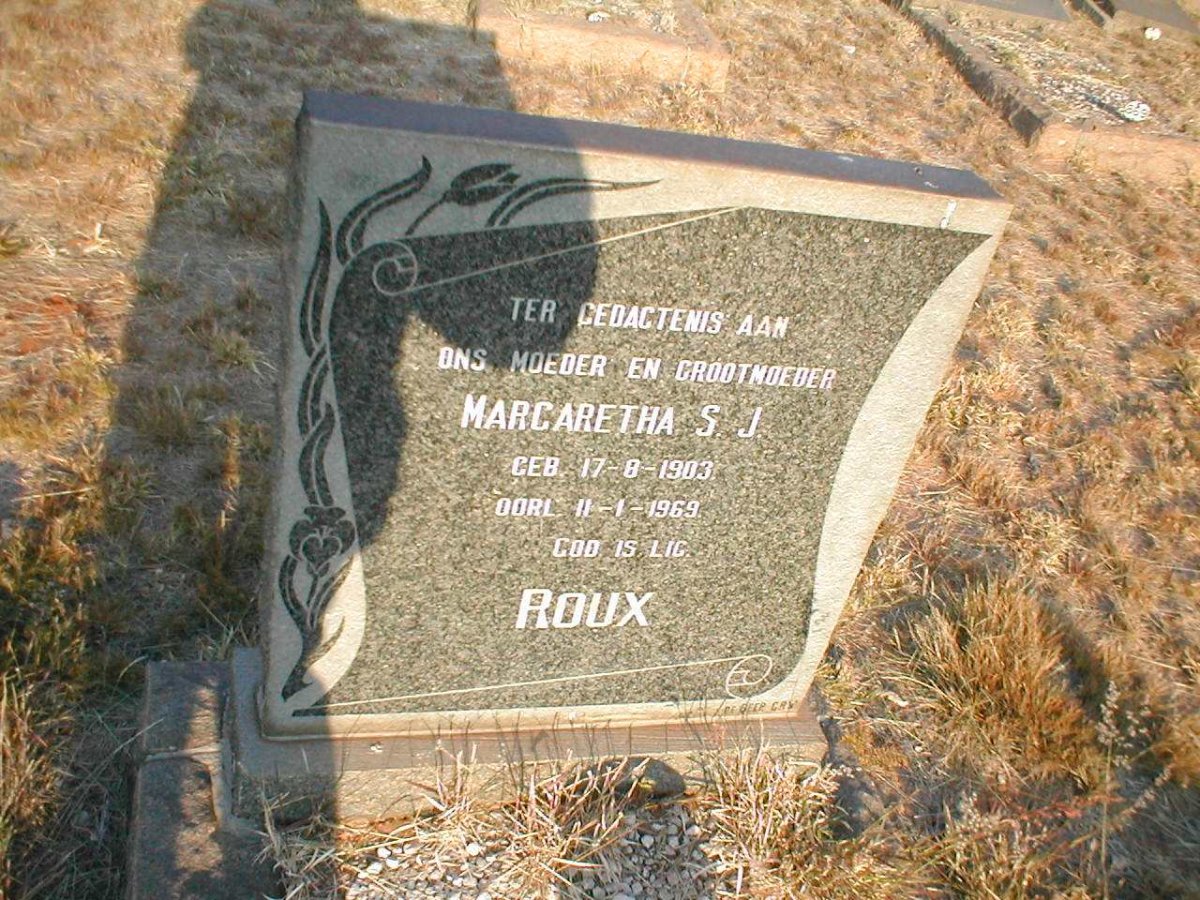 ROUX Margaretha S.J. 1903-1969