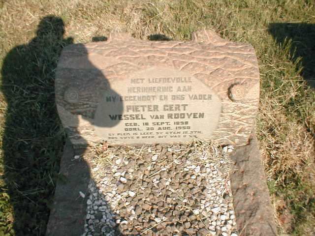 ROOYEN Pieter Gert Wessel, van 1898-1950