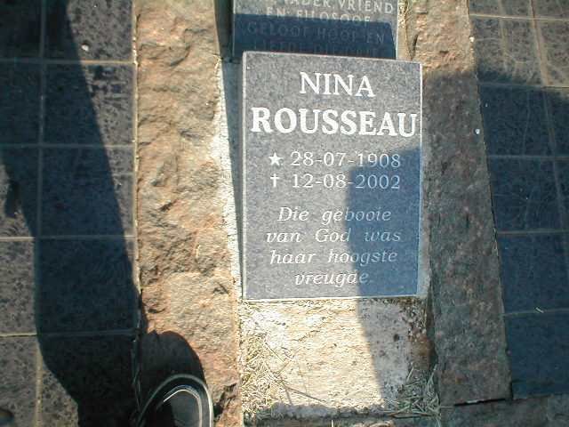 ROUSSEAU Nina 1908-2002