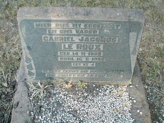 ROUX Gabriel Jacobus, le 1885-1950