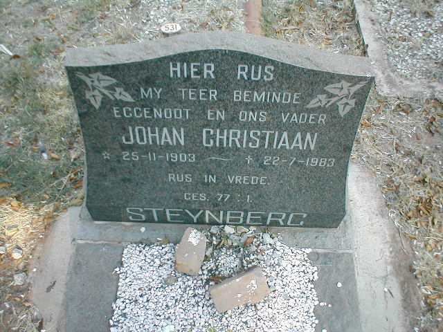 STEYNBERG Johan Christiaan 1903-1983