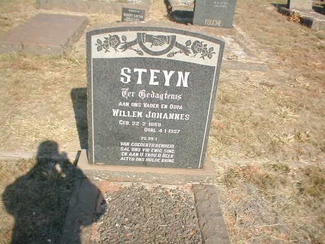 STEYN Willem Johannes 1869-1957
