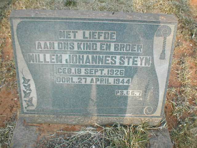 STEYN Willem Johannes 1926-1944