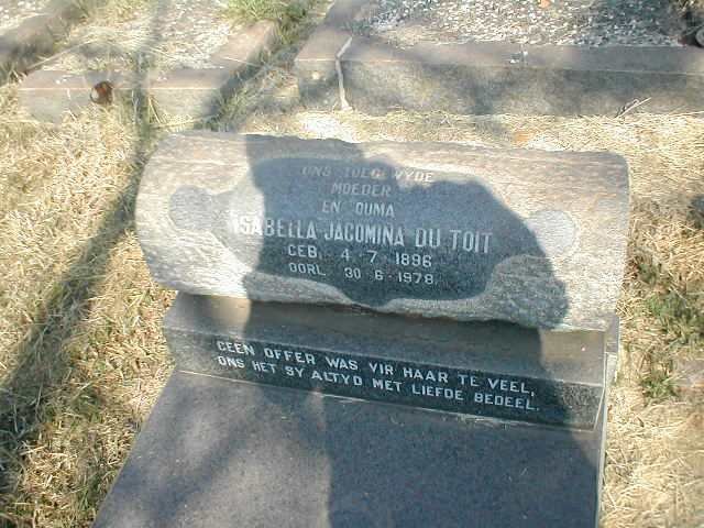 TOIT Isabella Jacomina, du 1896-1978