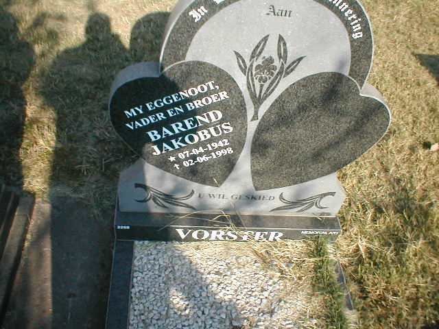 VORSTER Barend Jakobus 1942-1998