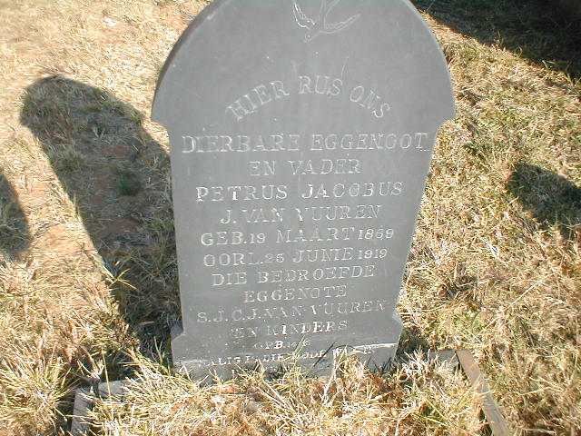 VUUREN Petrus Jacobus J. van 1869-1919