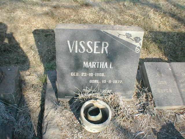 VISSER Martha L. 1908-1972