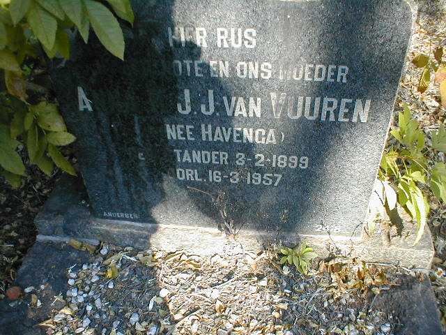 VUUREN Anna W.J.J., van 1899-1957