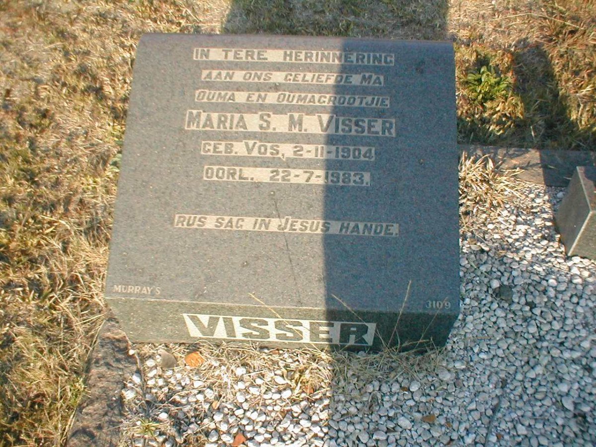 VISSER Maria S.M. nee VOS 1904-1983