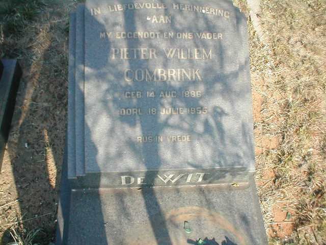 WIT Pieter Willem Combrink, de 1886-1955
