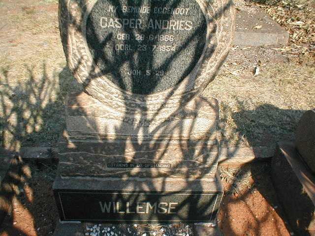 WILLEMSE Casper Andries 1886-1954