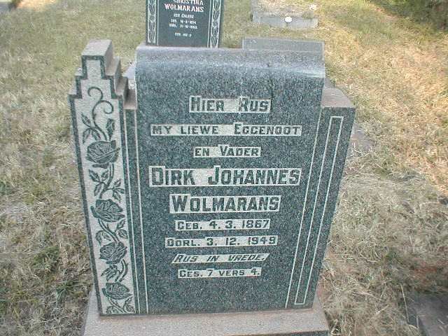WOLMARANS Dirk Johannes 1867-1949