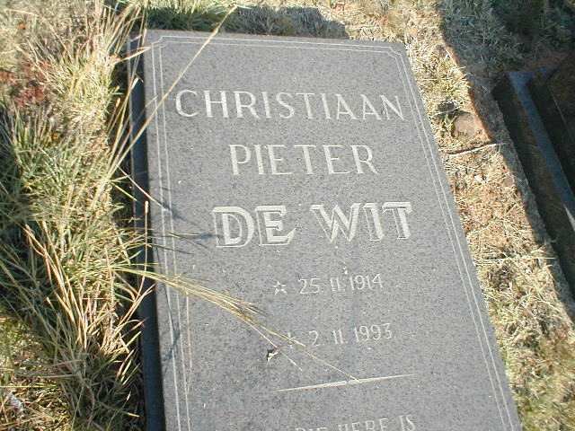 WIT Christiaan Pieter, de 1914-1993