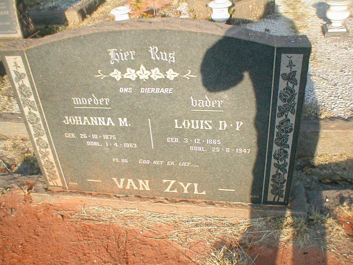 ZYL Louis D.P., van 1865-1947 &amp; Johanna M. 1875-1963
