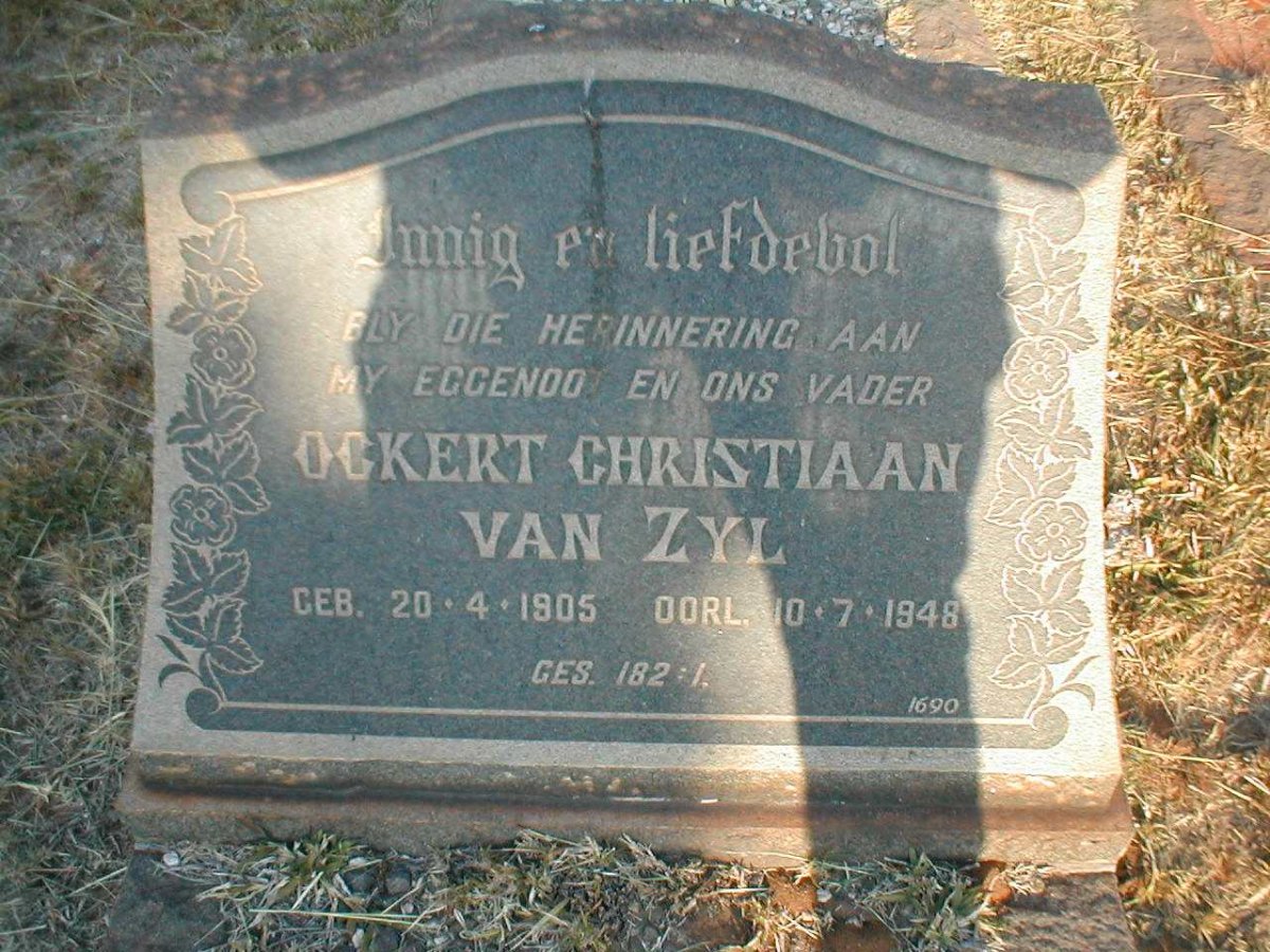 ZYL Ockert Christiaan, van 1905-1948