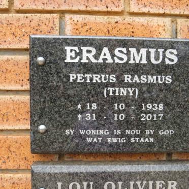 ERASMUS Petrus Rasmus 1938-2017