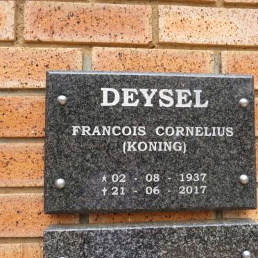 DEYSEL Francois Cornelius 1937-2017